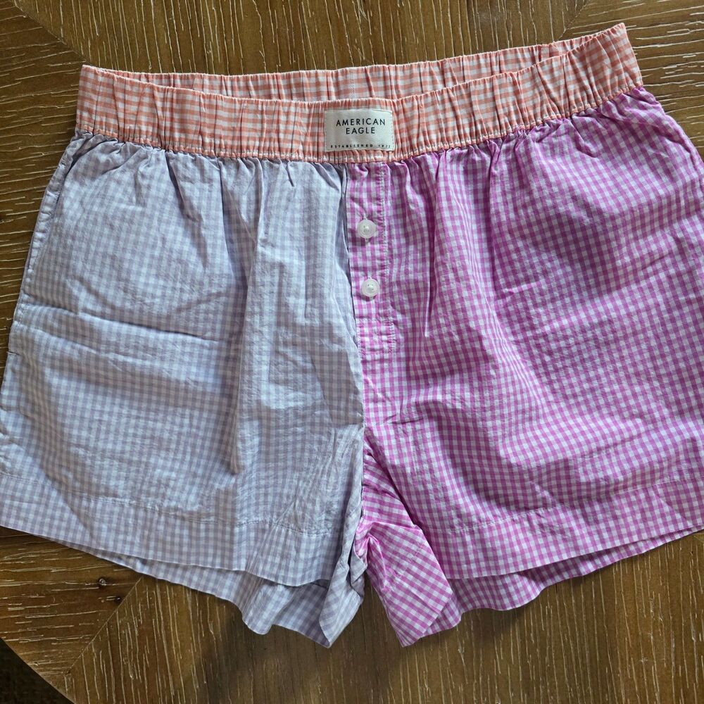 American Eagle New women's colorblock shorts Medium 0694